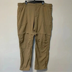 L.L. Bean tan  beige convertible shorts hiking pants